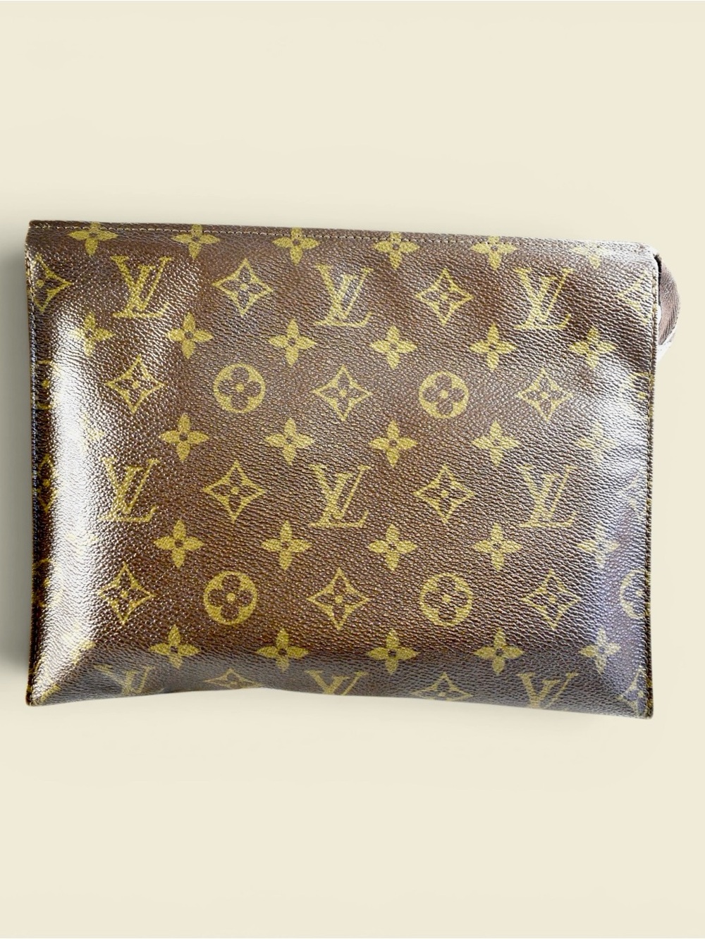 Louis Vuitton Brown and Gold Monogram Toiletry Pouch